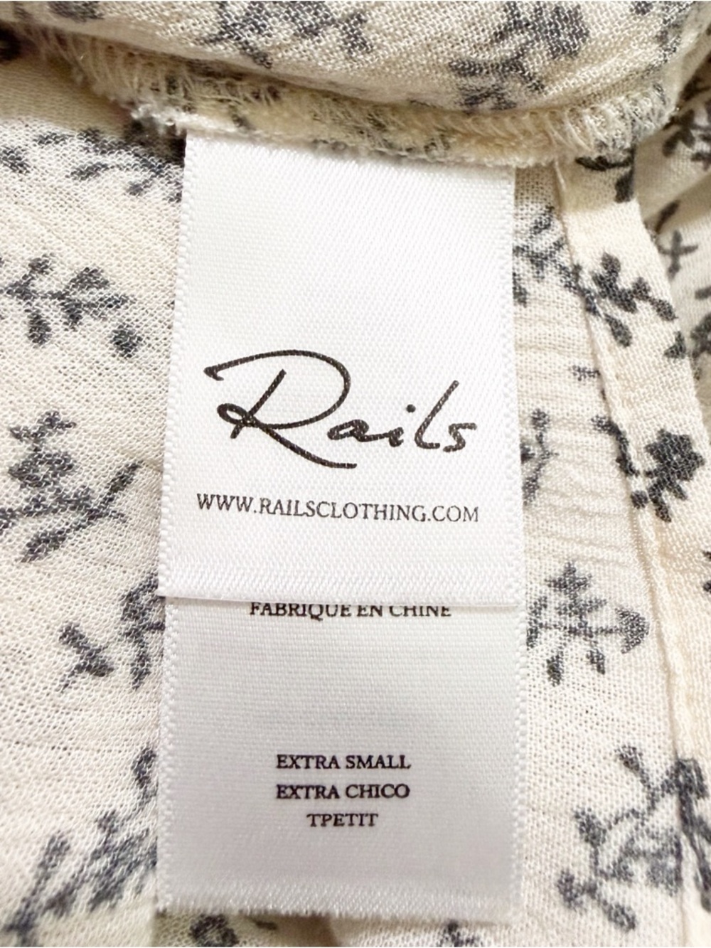 Rails Jasmine Ditsy Floral Smocked Waist Layered Mini Dress - Picture 12 of 15
